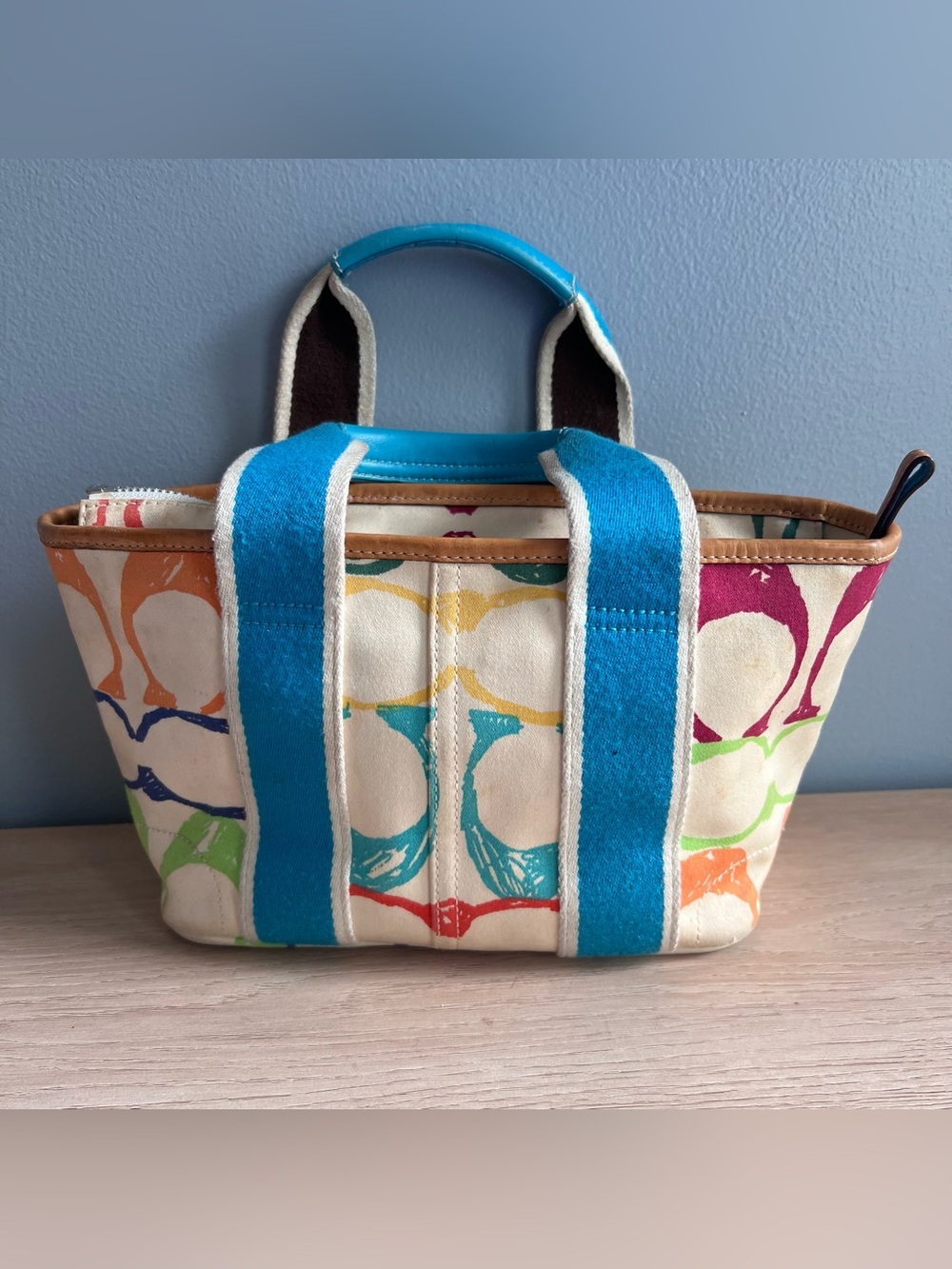 Vintage Coach 2004 Scribble Mini Tote - Picture 3 of 6